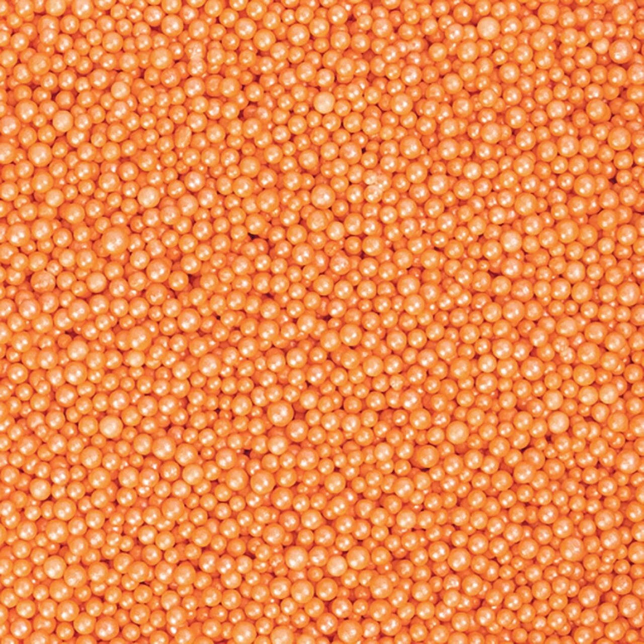 Krazy Sprinkles - Light Orange Pearl Mini Beads (1/2 Cup, 1x Jar) for Cakes, Ice Cream & Cookies